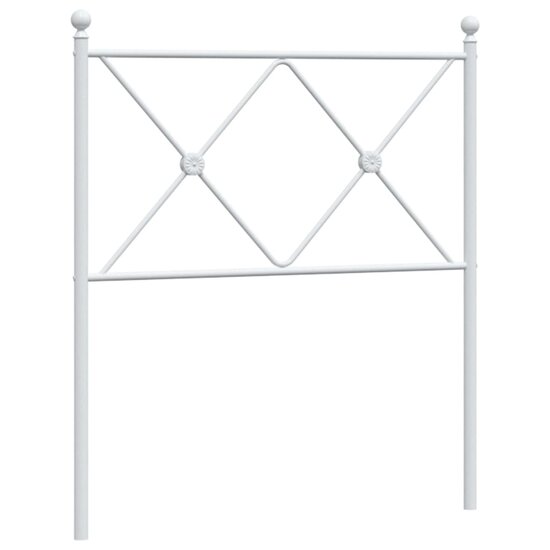 Hoofdbord 75 cm metaal wit