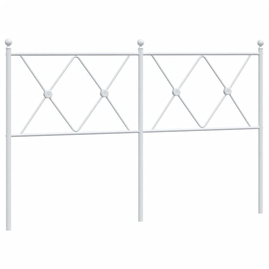 Hoofdbord Metaal 140 cm Wit