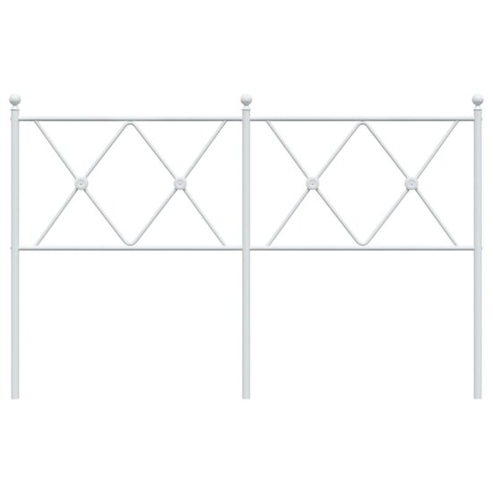 Hoofdbord Metaal 140 cm Wit
