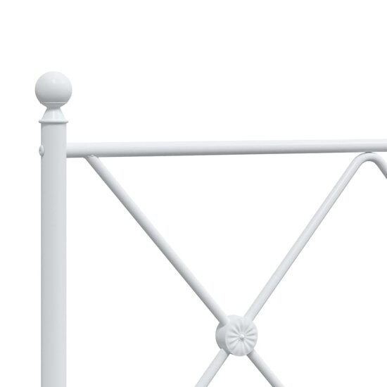 Hoofdbord Metaal 140 cm Wit
