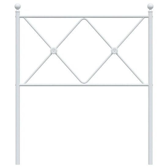 Hoofdbord Metaal 80 cm Wit