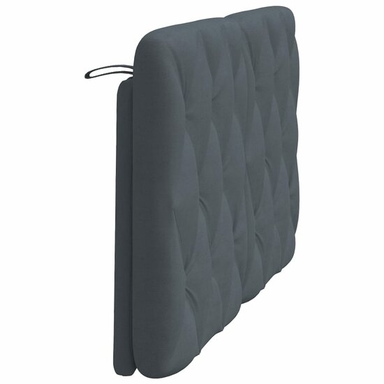 Hoofdbordkussen Fluweel 120 cm Donkergrijs