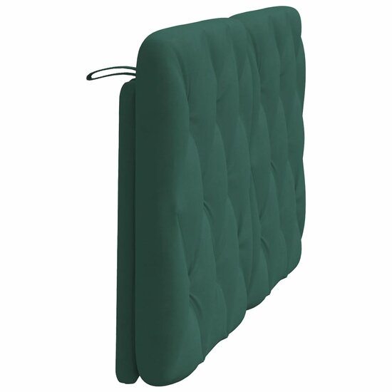 Hoofdbordkussen Fluweel 120 cm Donkergroen
