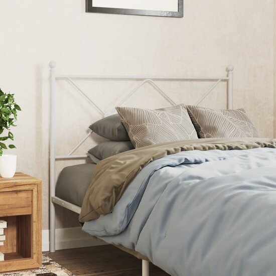 Hoofdbord Metaal 107 cm Wit