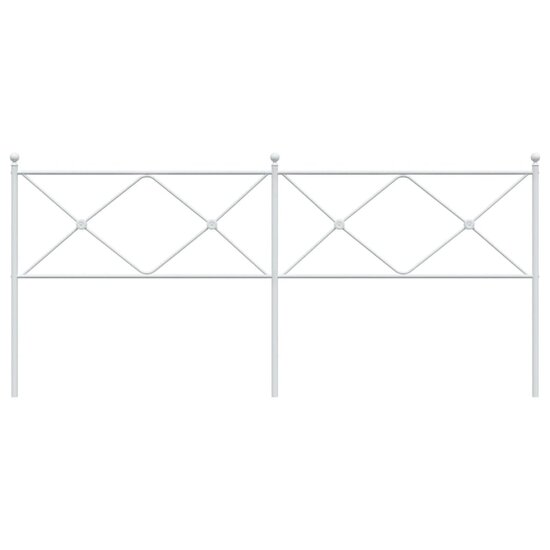 Hoofdbord Metaal 193 cm Wit