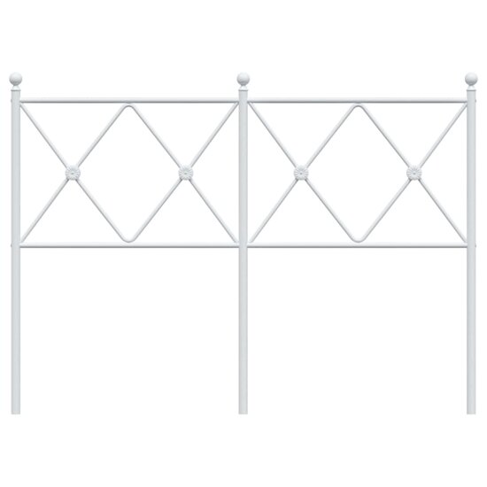Hoofdbord 120 cm metaal wit