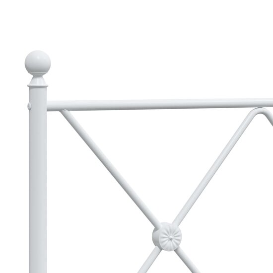 Hoofdbord 120 cm metaal wit
