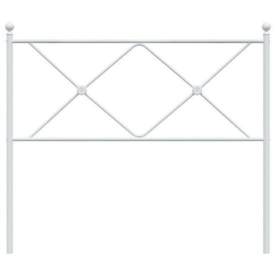 Hoofdbord 100 cm metaal wit