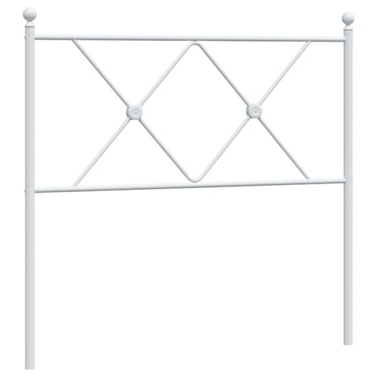 Hoofdbord Metaal 90 cm Wit