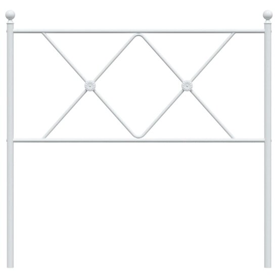 Hoofdbord Metaal 90 cm Wit