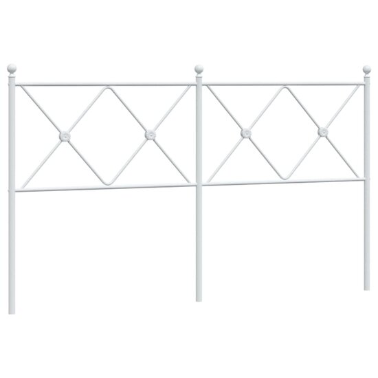 Hoofdbord Metaal 150 cm Wit