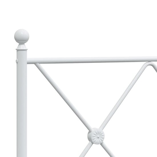 Hoofdbord Metaal 150 cm Wit
