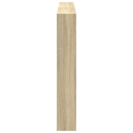 Hoofdbordkast Met Led-Verlichting 160 x 17 x 102 cm Sonoma eiken