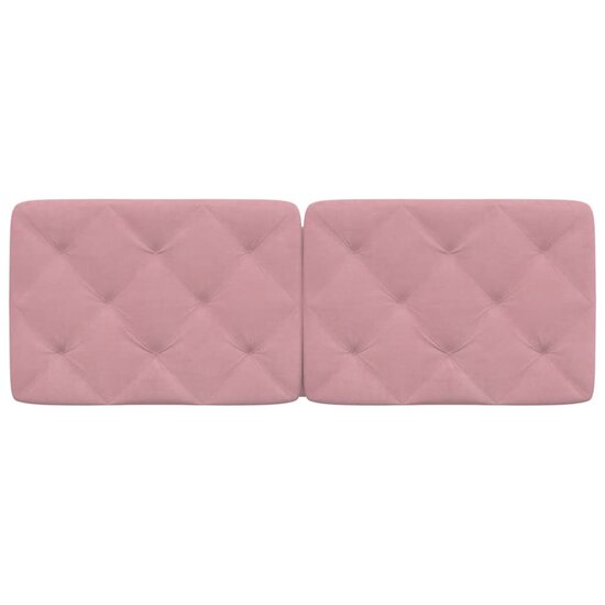 Hoofdbordkussen Fluweel 140 cm Roze
