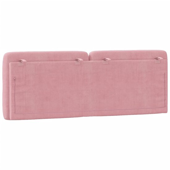 Hoofdbordkussen Fluweel 140 cm Roze