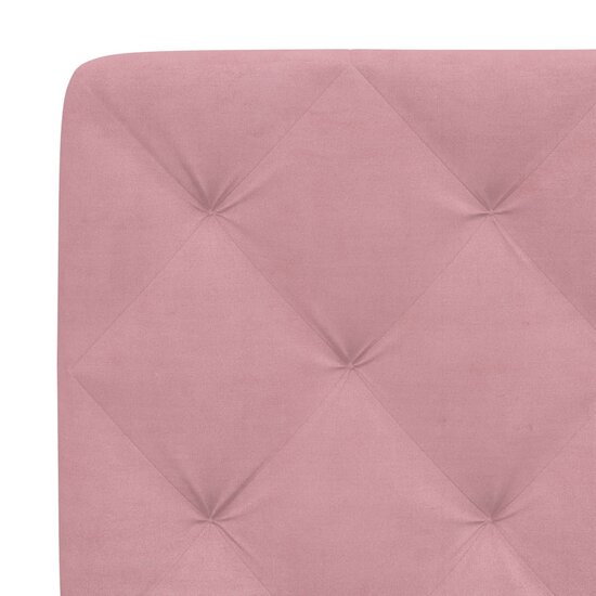 Hoofdbordkussen Fluweel 140 cm Roze