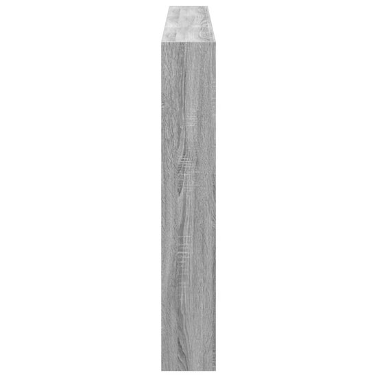 Hoofdbordkast Met Led-Verlichting 180 x 17 x 102 cm Grijs sonoma