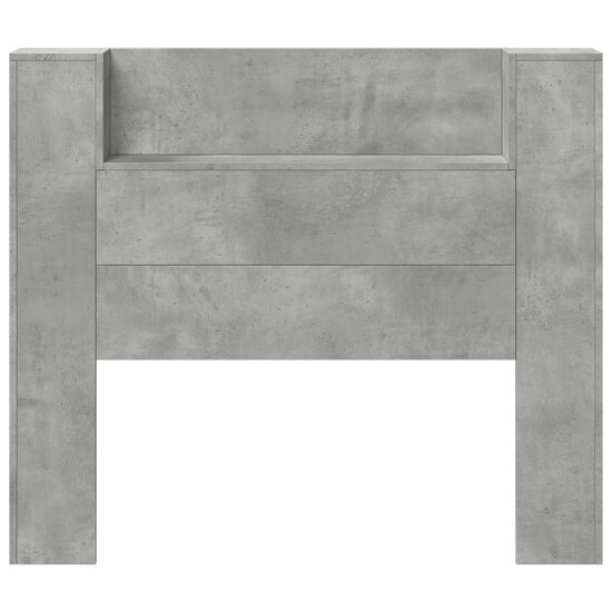 Hoofdbordkast Met Led-Verlichting 120X16,5X103,5 Cm 120 x 16.5 x 103.5 cm Betongrijs