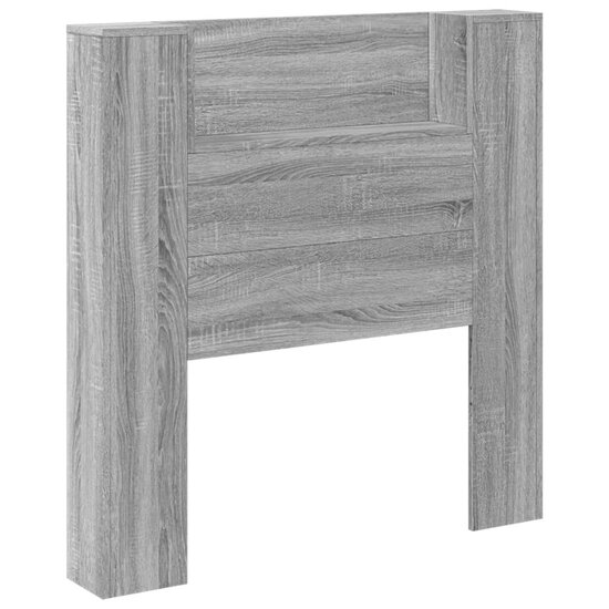 Hoofdbordkast Met Led 100X16,5X103,5 Cm 100 x 16.5 x 103.5 cm Grijs sonoma