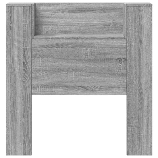 Hoofdbordkast Met Led 100X16,5X103,5 Cm 100 x 16.5 x 103.5 cm Grijs sonoma