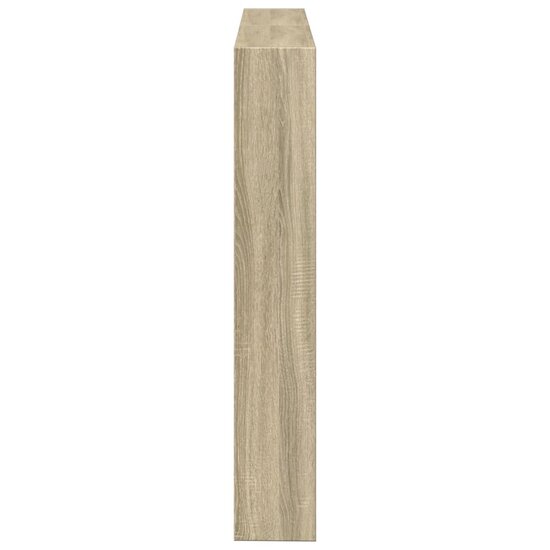 Hoofdbordkast Met Led-Verlichting 140 x 17 x 102 cm Sonoma eiken