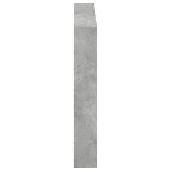 Hoofdbordkast Met Led-Verlichting 100 x 17 x 102 cm Betongrijs