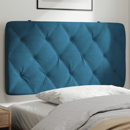 Hoofdbordkussen Fluweel 100 cm Blauw
