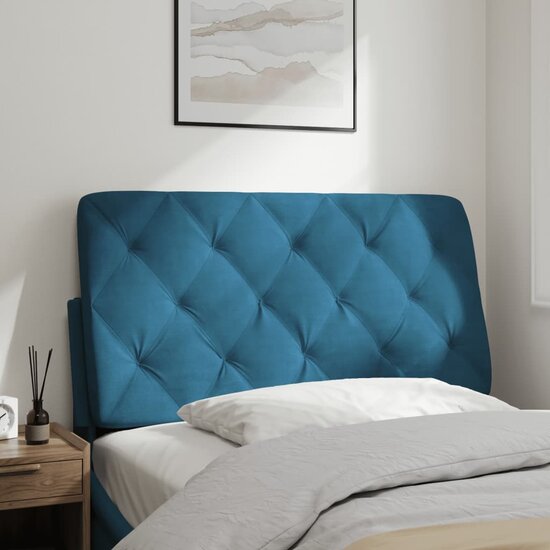 Hoofdbordkussen Fluweel 100 cm Blauw