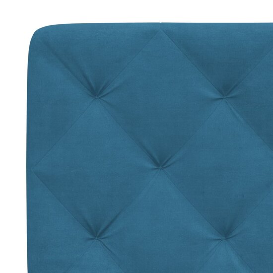 Hoofdbordkussen Fluweel 100 cm Blauw