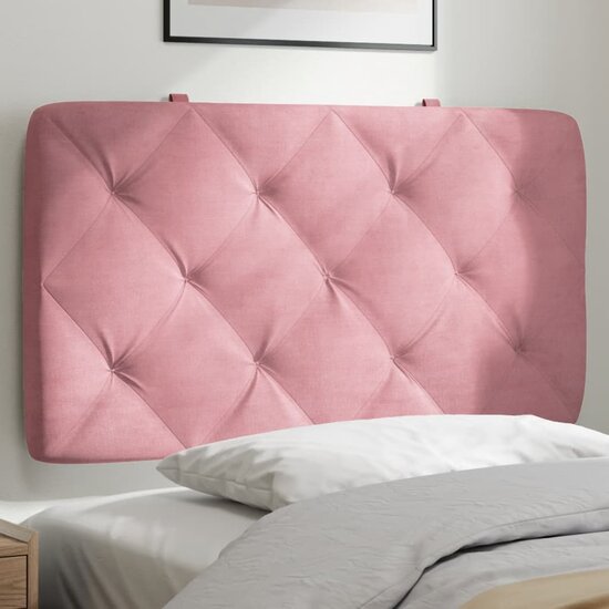 Hoofdbordkussen Fluweel 80 cm Roze