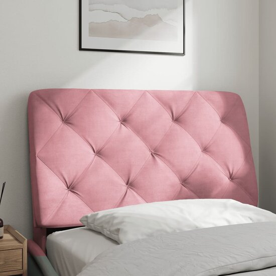 Hoofdbordkussen Fluweel 80 cm Roze