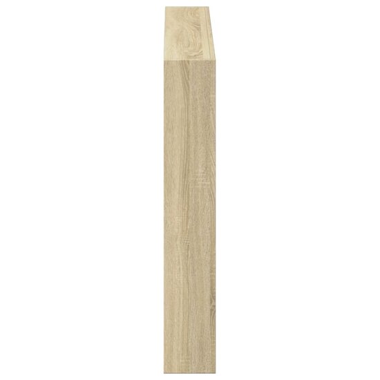 Hoofdbordkast met LED-verlichting 100x17x102 cm sonoma eiken