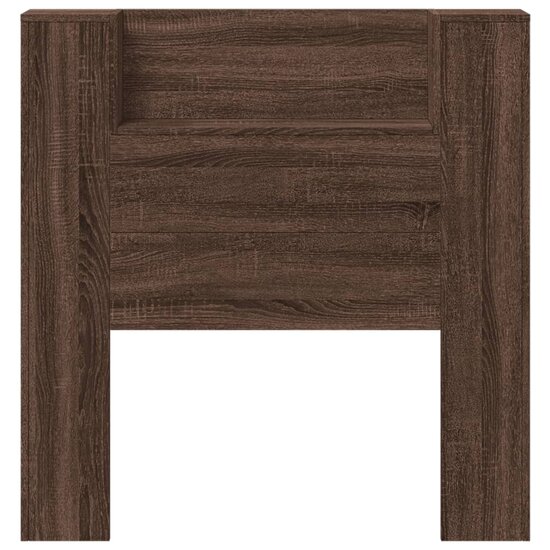Hoofdbordkast Met Led-Verlichting 100X16,5X103,5 Cm Bruin Eiken 100 x 16.5 x 103.5 cm bruin eikenkleur