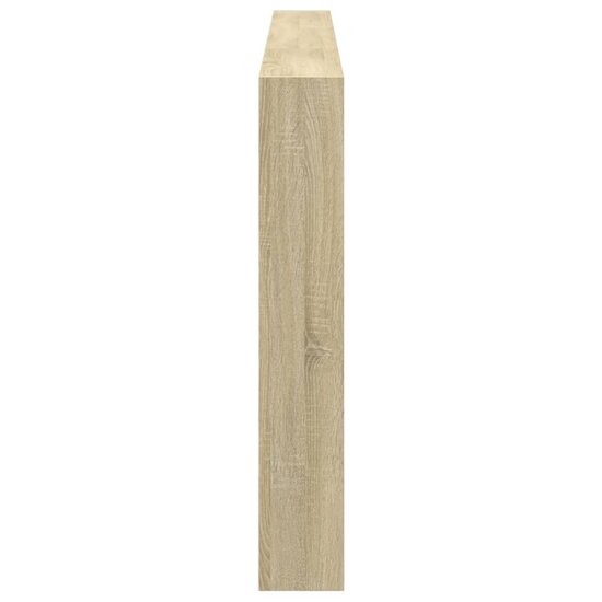 Hoofdbordkast Met Led-Verlichting 220 x 17 x 102 cm Sonoma eiken
