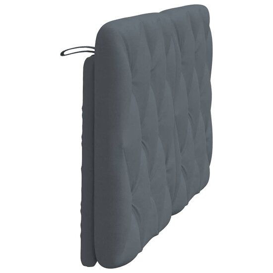 Hoofdbordkussen Fluweel 140 cm Donkergrijs