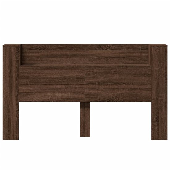 Hoofdbordkast Met Led-Verlichting 180X16,5X103,5 Cm Bruin Eiken 180 x 16.5 x 103.5 cm bruin eikenkleur