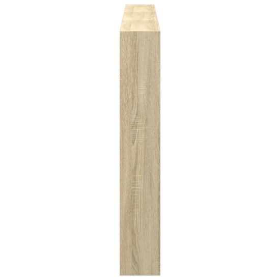 Hoofdbordkast Met Led-Verlichting 180 x 17 x 102 cm Sonoma eiken
