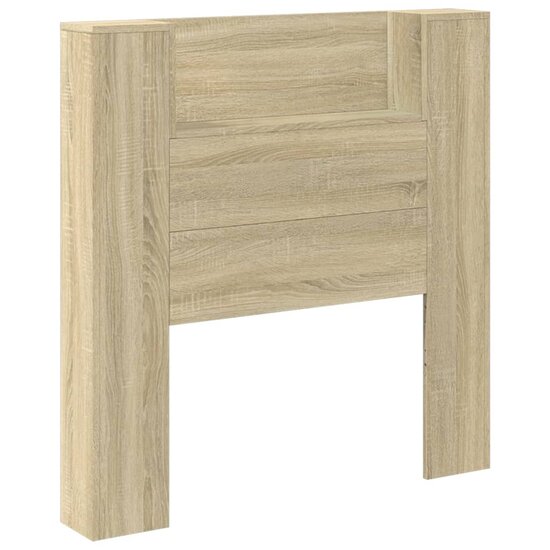 Hoofdbordkast Met Led 100X16,5X103,5 Cm Kleurig 100 x 16.5 x 103.5 cm Sonoma eiken