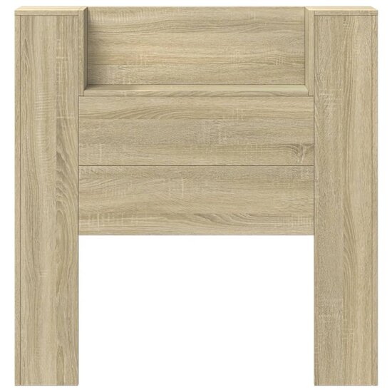 Hoofdbordkast Met Led 100X16,5X103,5 Cm Kleurig 100 x 16.5 x 103.5 cm Sonoma eiken