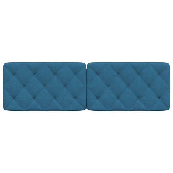 Hoofdbordkussen Fluweel 160 cm Blauw