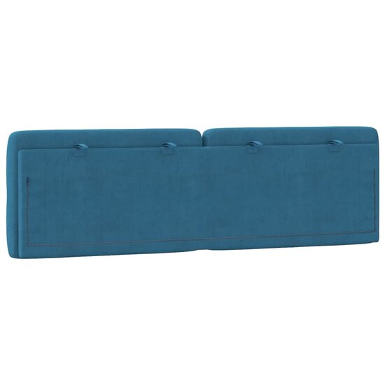 Hoofdbordkussen Fluweel 160 cm Blauw