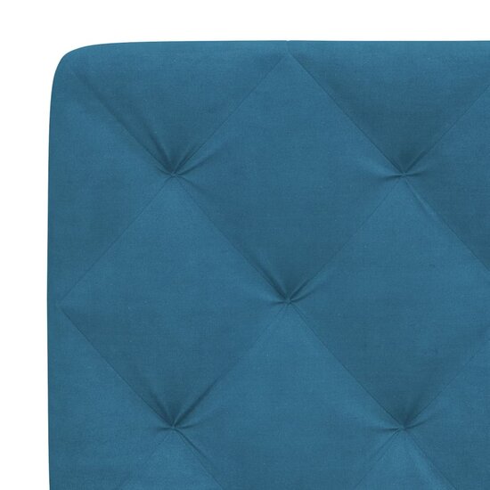 Hoofdbordkussen Fluweel 160 cm Blauw