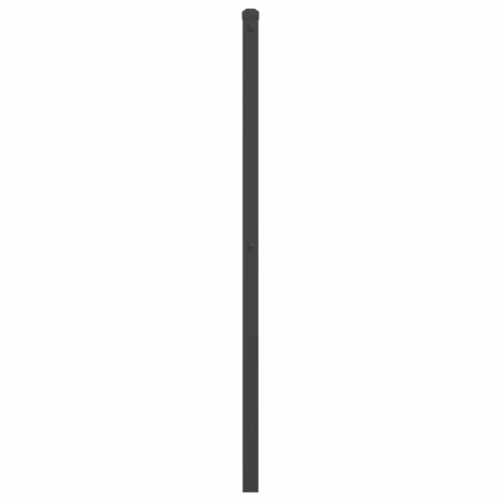 Hoofdbord Metaal 200 cm Zwart