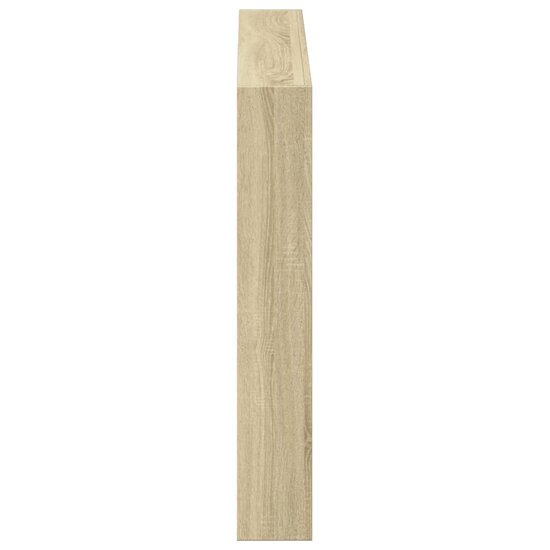 Hoofdbordkast Met Led-Verlichting 120 x 17 x 102 cm Sonoma eiken