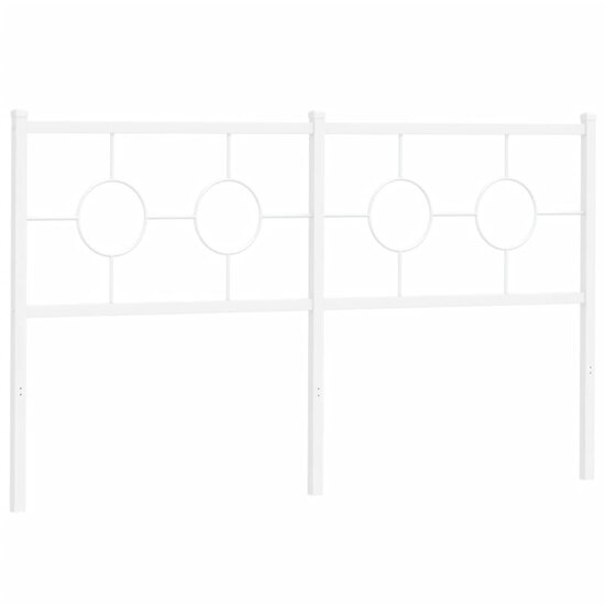 Hoofdbord Metaal 150 cm Wit