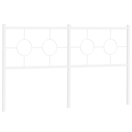 Hoofdbord Metaal 150 cm Wit