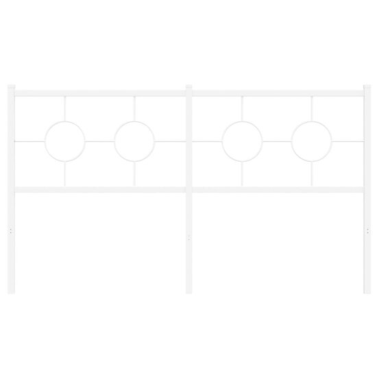 Hoofdbord Metaal 160 cm Wit