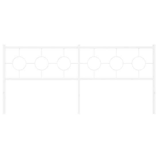 Hoofdbord Metaal 193 cm Wit