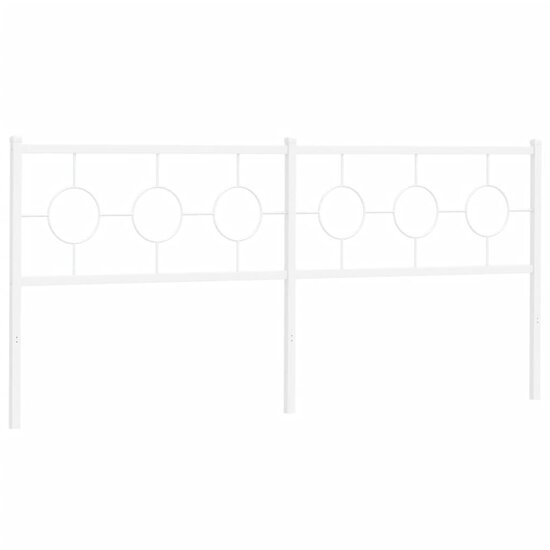 Hoofdbord Metaal 193 cm Wit
