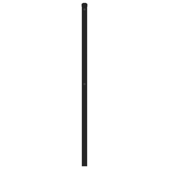 Hoofdbord Metaal 180 cm Zwart